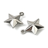 304 Stainless Steel Charms. Star Charm STAS-A190-05P-2