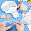 100Pcs 2 Styles Dustproof PVC Commemorative Coin Storage Envelope Bags for Jewelry ABAG-PH0001-49-3