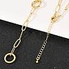 Brass Paperclip Chain Y Lariat Necklaces NJEW-H087-06A-G-3