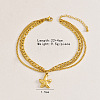 304 Stainless Steel 3 Layer Charm Anklets for Women FS-WG18883-01-2