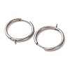 201 Stainless Steel Hoop Earring Findings STAS-D379-06A-P-2