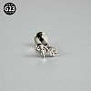 G23 Titanium Micro Pave Cubic Zirconia Cartilage Earrings WG0CACB-11-1