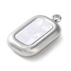 304 Stainless Steel Acrylic Pendants STAS-M091-02C-P-2