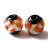 Handmade Lampwork Bead GLAA-WH0033-48G-2