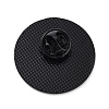 Black Baking Paint Zinc Alloy Brooches JEWB-M039-01D-EB-2