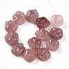 Natural Strawberry Quartz Beads Strands G-M108-A11-01-2