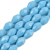 Opaque Solid Color Imitation Jade Beads Strands EGLA-N013-P8mm-D10-1