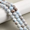 Natural Striped Stone Beads Strands G-D315-A01-01-4mm-1