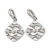 Brass Micro Pave Cubic Zirconia Peg Bails KK-A279-06P-1