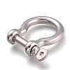 304 Stainless Steel D-Ring Anchor Shackle Clasps STAS-Z017-15P-4