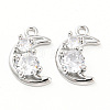 Clear Glass Charms KK-E090-26P-1