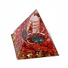 Resin Orgonite Pyramid Home Display Decorations G-PW0004-56A-02-3