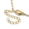 Ion Plating(IP) 316 Surgical Stainless Steel Figaro Chain Necklaces for Women NJEW-D052-04G-3