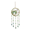 Iron & Brass & Crystal Glass Sun Catcher Pendants HJEW-K049-04B-2