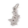 Brass Micro Pave Cubic Zirconia Charms ZIRC-F132-18P-2