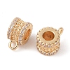 Brass Pave Clear Cubic Zirconia Beads LS-KK-N256-08G-C-2