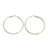 Ring 304 Stainless Steel Hoop Earrings for Women Men EJEW-B049-02G-G-1