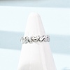 304 Stainless Steel Cuff Open Rings for Women SA-CBA4160-33P-2