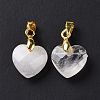Natural Quartz Crystal Pendants G-C023-07L-3