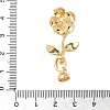 Flower Brass Enamel Fold Over Clasps LS-KK-S531-33G-B-3