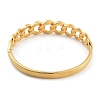 Ion Plating(IP) 304 Stainless Steel Twisted Chain Hinged Bangles for Women BJEW-Z068-04G-07-3