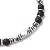Adjustable 304 Stainless Steel Gemstone Beaded Bracelets FS-WG23DE2-13-3