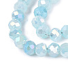 Dyed Crackle Imitation Jade Glass Beads Strands EGLA-Q131-02A-03-3