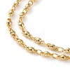 Brass Link Chain Bracelet & Necklace & Anklets Jewelry Sets SJEW-JS01167-3