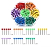 700Pcs 7 Colors Steel Safety Pins PW-WG2324B-01-1