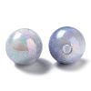 Two Tone Opaque Acrylic Beads SACR-P024-01A-W11-2