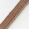 Electroplate Non-magnetic Synthetic Hematite Heishi Beads Strands G-J171A-3x3mm-05-3