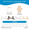 DIY Double Blank Dome Finger Ring Making Kit DIY-UN0004-25B-2