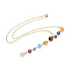 Universe Galaxy The Nine Planets Guardian Star Stone Necklaces NJEW-JN02413-2