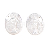 Natural White Shell Mother of Pearl Shell Pendants SSHEL-S264-010-4