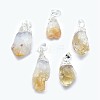 Natural Citrine Pendants G-P383-12S-1