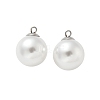 Plastic Imitation Pearl Beads Pendants STAS-Z009-02F-P-1