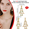 5Pcs Brass Micro Pave Cubic Zirconia Pendants ZIRC-BBC0002-88A-2