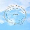 304 Stainless Steel Double Layer Y Drop Necklace STAS-OY009-43G-2