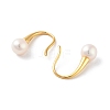 Natural Pearl Dangle Earrings for Women EJEW-E303-12G-2