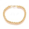 Ion Plating(IP) 304 Stainless Steel Wheat Chain Bracelets BJEW-P235-09G-1