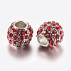 Alloy Rhinestone European Beads PALLOY-F200-03-3