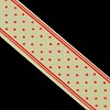 1 inch (25mm) Wide Star Printed Red Grosgrain Ribbons for Hairbows X-SRIB-G006-25mm-05-2