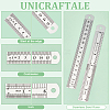 Unicraftale 20Pcs Stainless Steel Ruler TOOL-UN0001-35-5