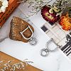 SUPERFINDINGS 2Pcs 304 Stainless Steel Keychain Clasps FIND-FH0005-19A-5