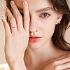 SUPERFINDINGS 20Pcs Brass Stud Earring Findings KK-FH0004-80-5