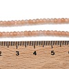 Natural Peach Moonstone Beads Strands G-B168-C10-01-5