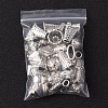 50Pcs 10 Style Tibetan Style Alloy Multi-Petal Bead Caps TIBE-YW0001-77-7
