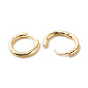 Brass Tubular Hoop Earrings for Women EJEW-G306-01G-2