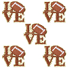 5Pcs Sports Polyester Glitter Powder Embroidery Sew On Patches PATC-GF0001-90-1