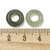 Natural Nephrite Jade/Hetian Jade Ring Charms G-H036-05-3